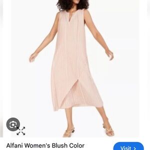 Alfani Women's Soft Pink Midi Dress